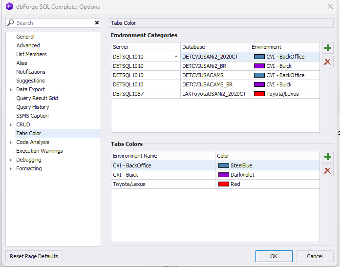 SSMS 22: Tab Coloring